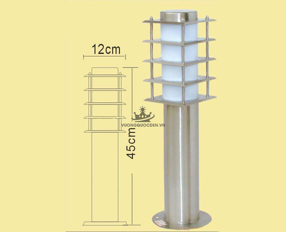 Đèn năng lượng mặt trời sân vườn ROL347-1